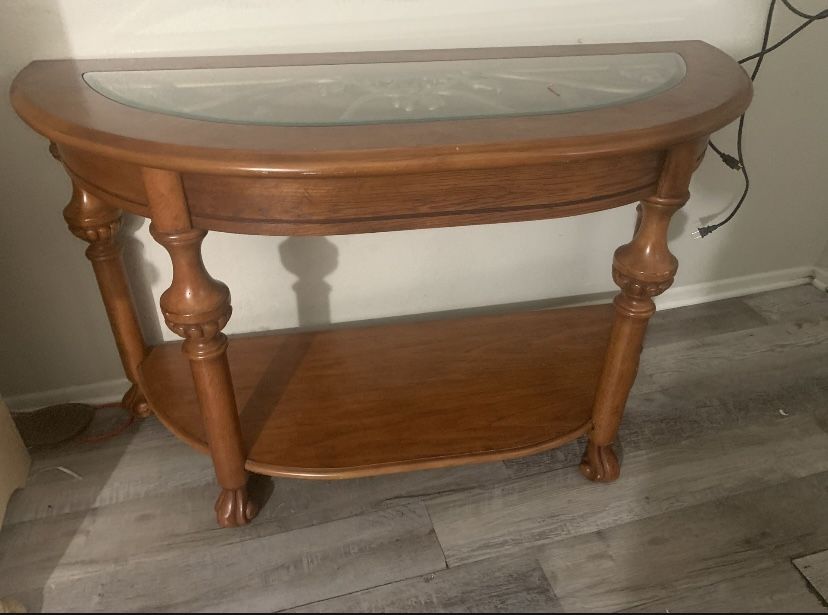 Console Oak Table