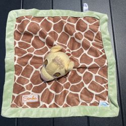 Disney Baby Lion King Simba Green Brown Giraffe Spots Security Blanket Lovey Toy