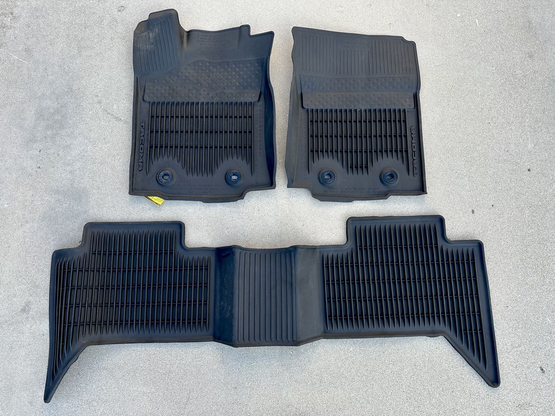 Toyota Crew Cab all weather floor mats *weathertech husky * for