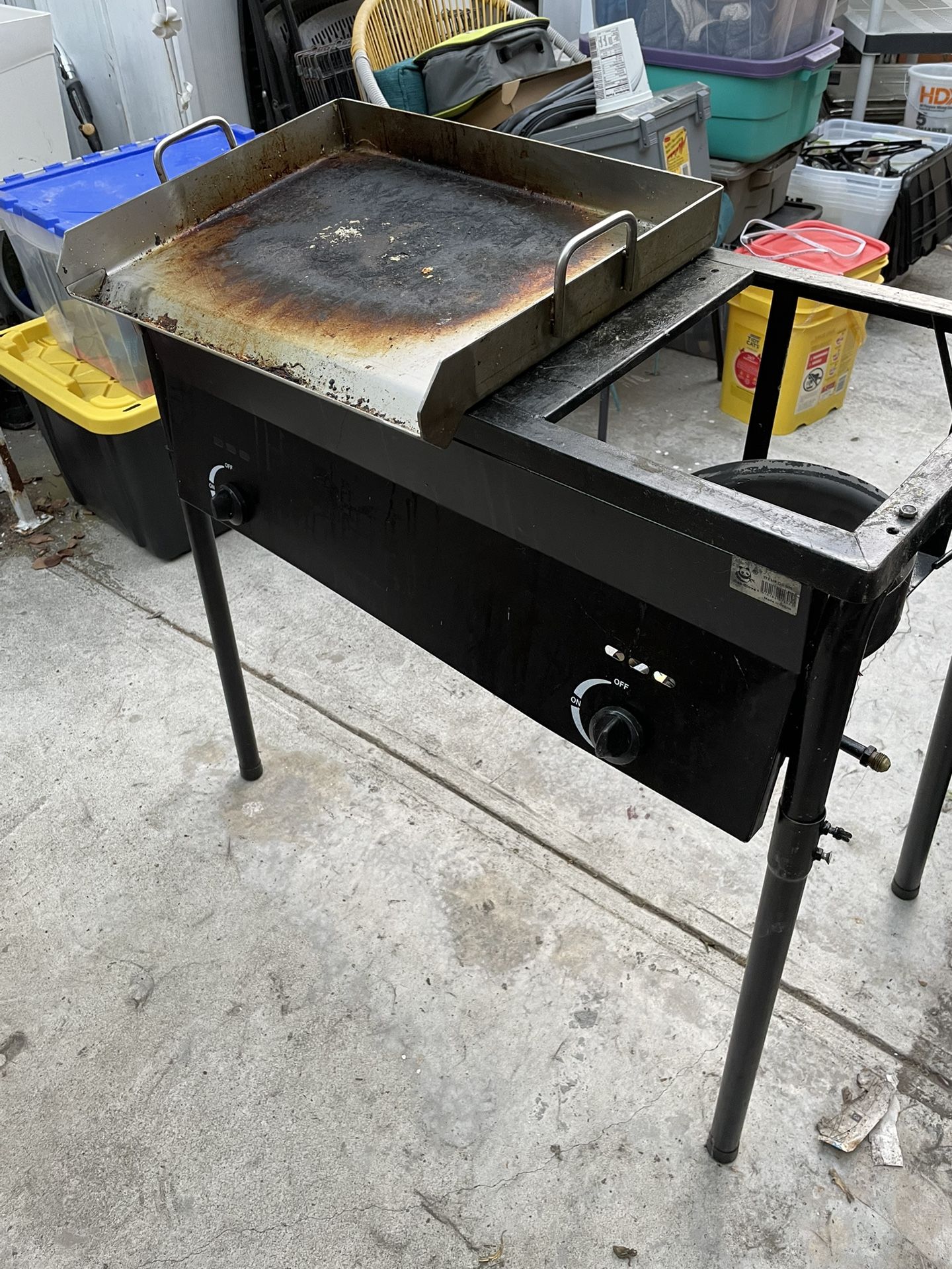 Commercial Grade Detachable Griddle & Fryer Burner