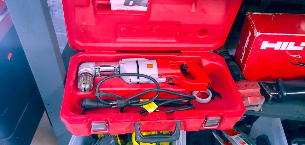 Milwaukee 7 Amp Corded 1/2 in. Corded Right-Angle Drill Kit with Hard Case