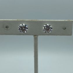 14kt White Gold 4cttw Round Lab Grown Diamond Studs