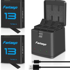 Replacement Batteries 2100mAh (2-Pack) for Gopro Hero 13 Black