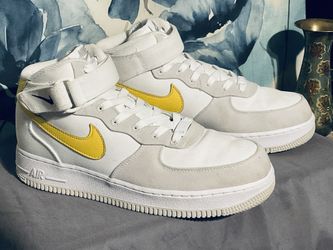 Nike Air Force One Canvas/Leather Size 9.5 Women’s Narrow.