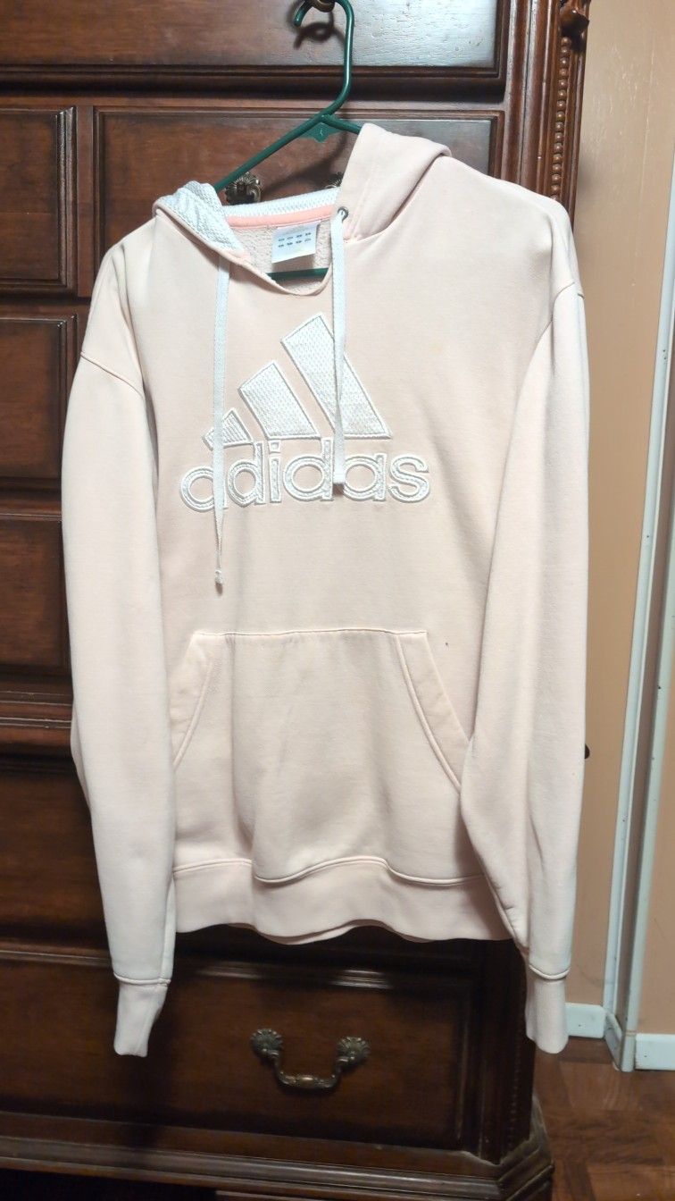 Like New Adidas Cream Colored Medium M Women's Hoodie Sweater
