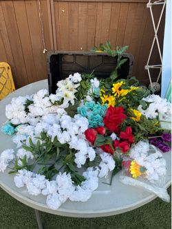 Lot of Faux Flowers