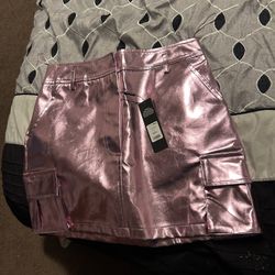 Shiny Pink skirt 