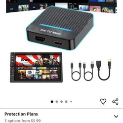 2 in 1 Car TV Mate Pro & Wireless CarPlay Adapter for Fire TV Stick Converter/Game Consoles/Set-Top Box/Screen Throwers, CarPlay HDMI Multimedia Adapt