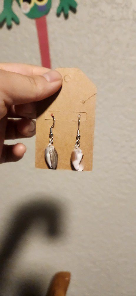 Sea Shell Earrings Handmade