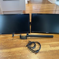 Asus VE248 dual 24" monitors