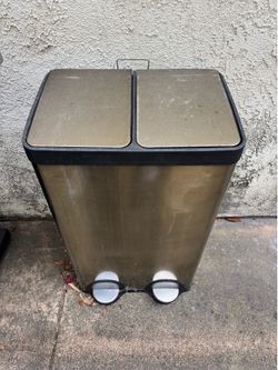 Free double bin trash can