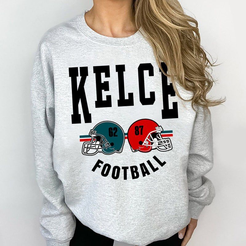 Kelce Philadelphia & Kansas City Football Sweatshirt T86