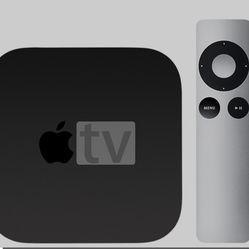 Apple Tv With Remote And Power Cable