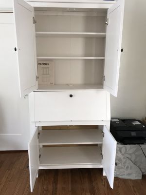 Ikea Hemnes Secretary With Add On Unit Brand New Already Assembled