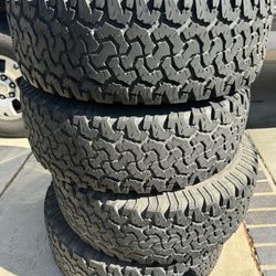 31X10.5R15 LT BF Goodrich All Terrain Tires Set Of 4