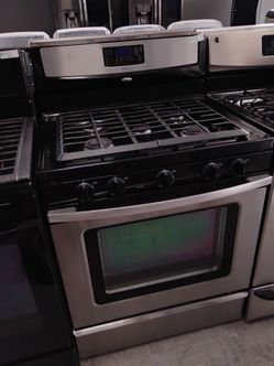 Estufa de gas stainless con parrilla WHIRLPOOL