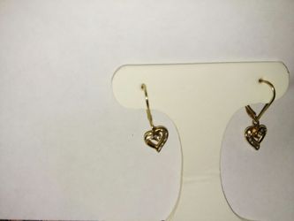 10k gold earrings small hearts