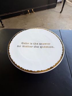 Gold cake stand