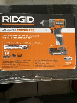 Ridgid 18V Subcompact Brushless 1/2 Inch Drill/Driver