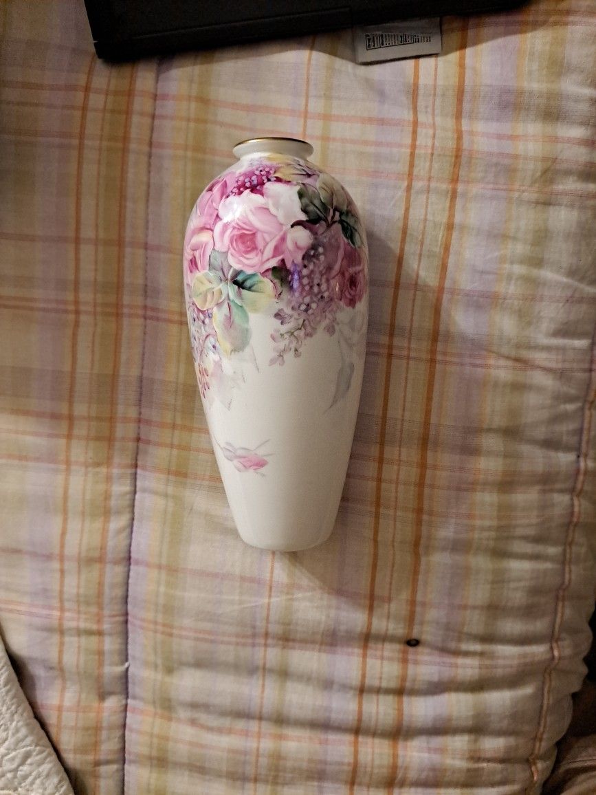 Noritake Bone China Vase. Signed By The Artist
