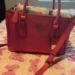 PINK GUESS HANDBAG
