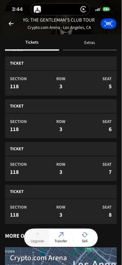 YG lower levels tickets for sale
