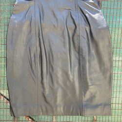 Black Leather Skirt Size 2