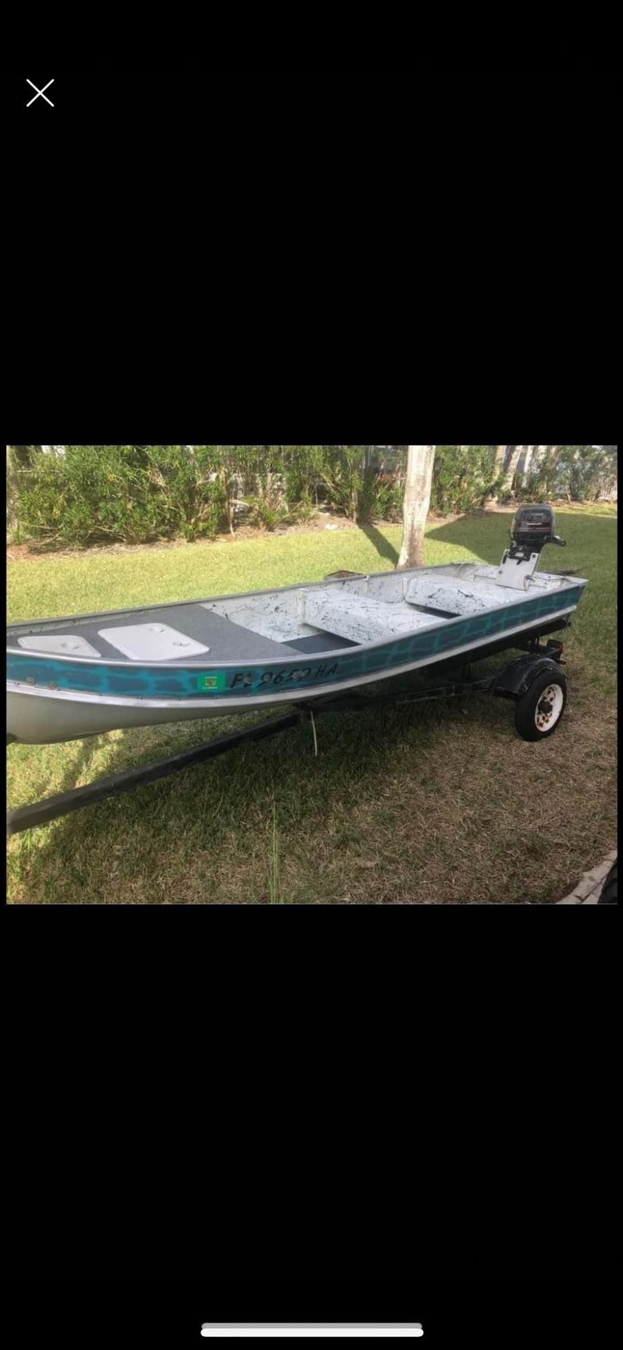 Jon Boat With Motor And Trailer 