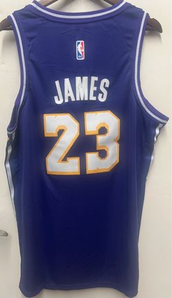 LeBron James #23 Los Angeles Lakers purple New Jersey size XL
