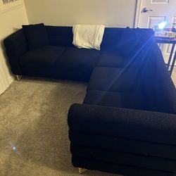 Black 2-Piece Sofa