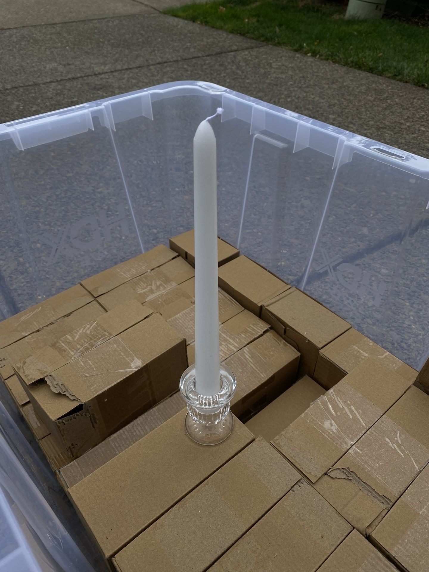 200 Glass Candle Holders 