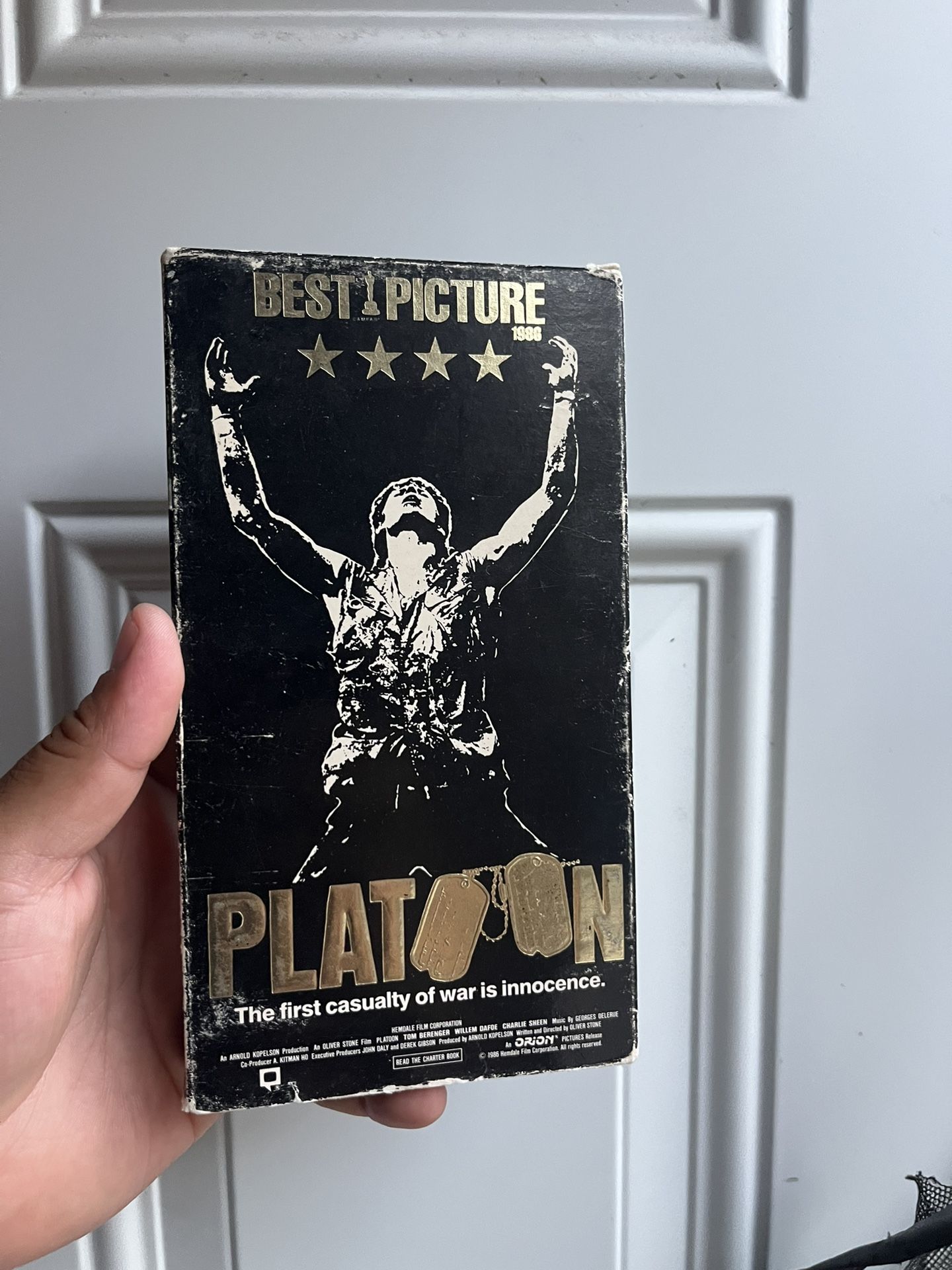 PLATOON VHS TAPE 