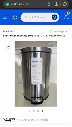 Brightroom Stainless Steel Trash Can 3.2 Gal