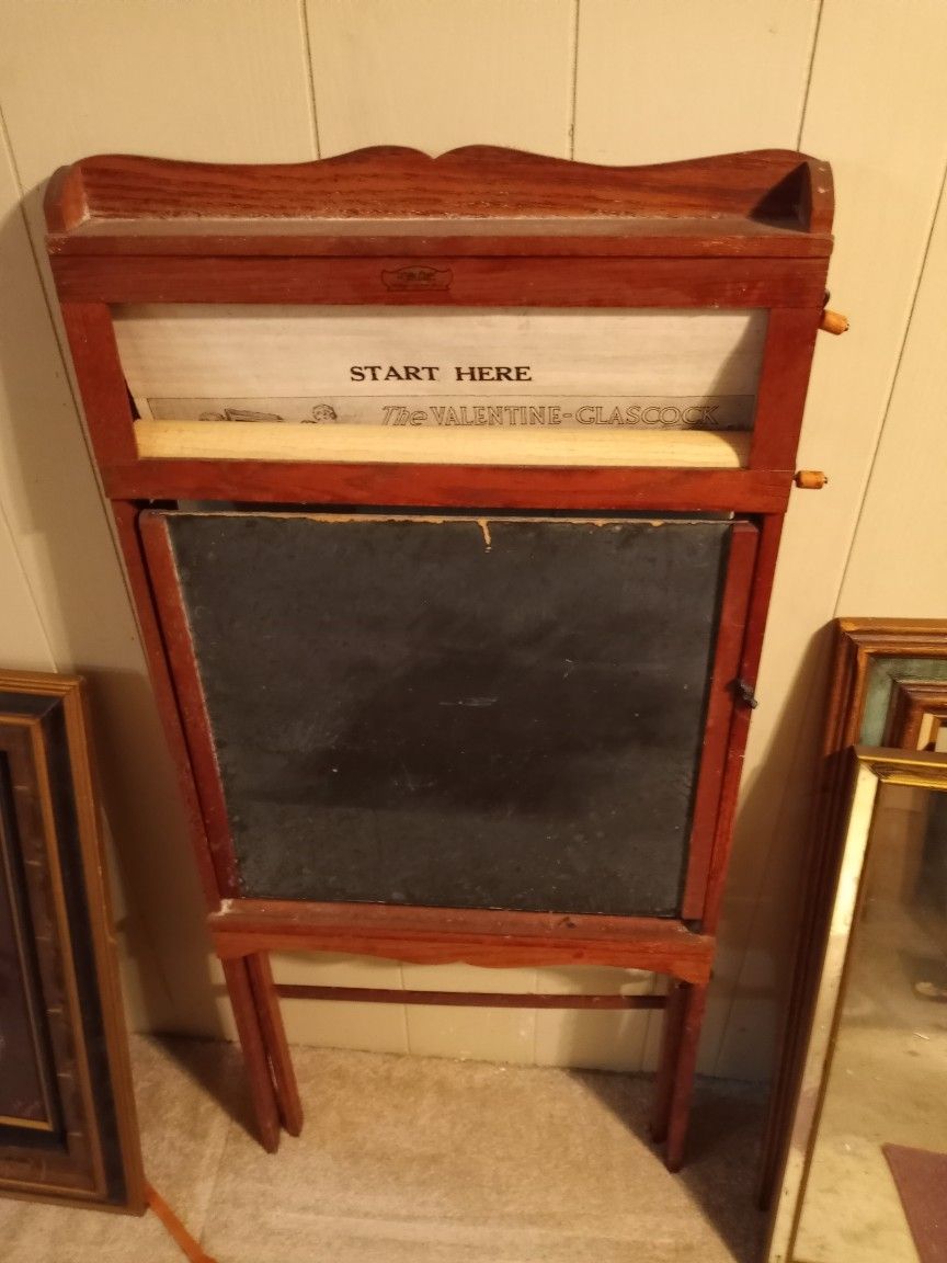 1940s Child's Blackboard Easel