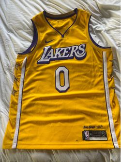 Kyle Kuzma Los Angeles Lakers #0 Men's 2020 NBA Finals Champions City Jersey - Gold - Size 52