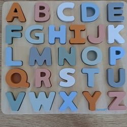 Janod ABC Wooden Block Puzzle Toy
