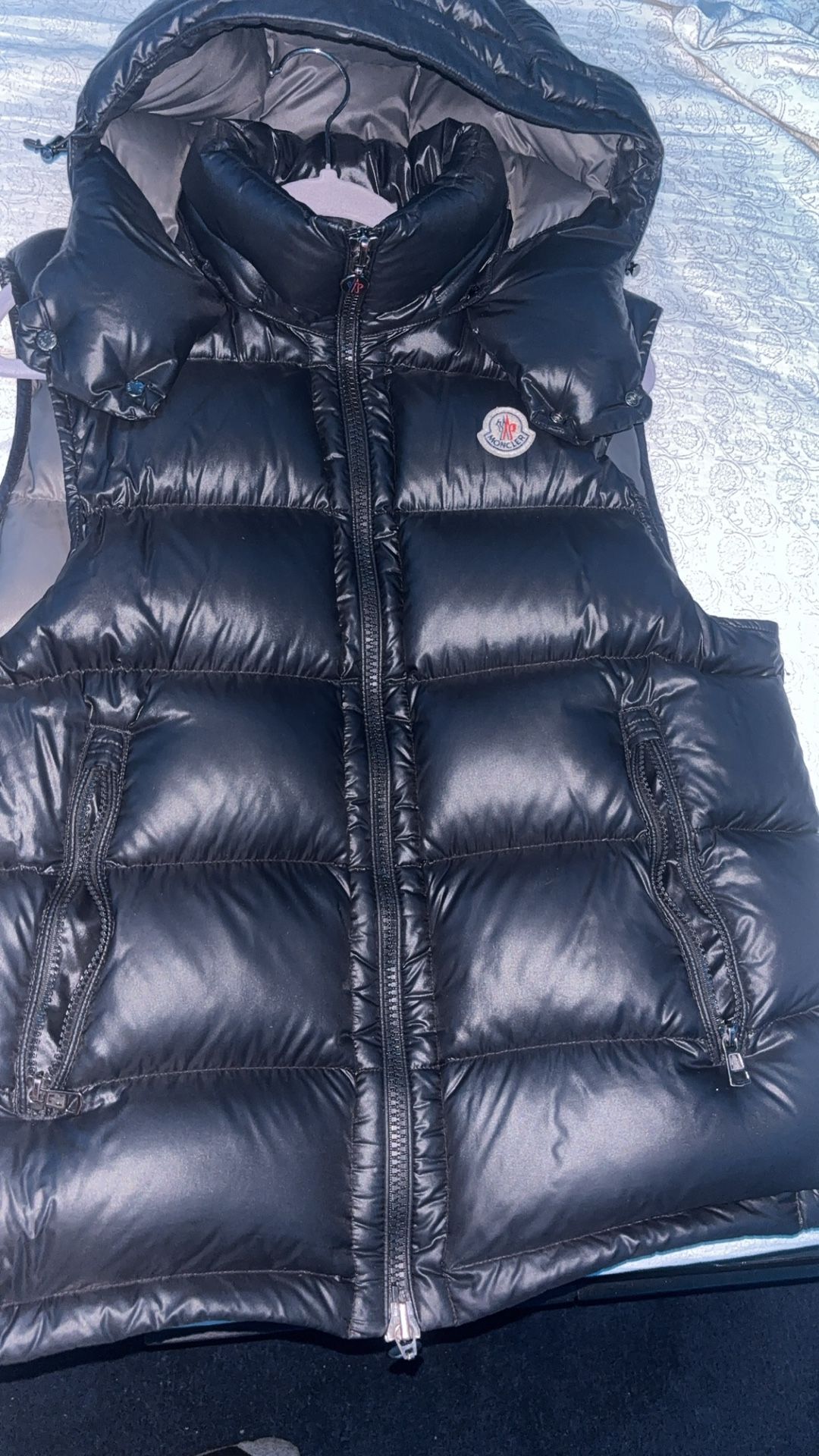 Moncler Black Bormes Down Vest