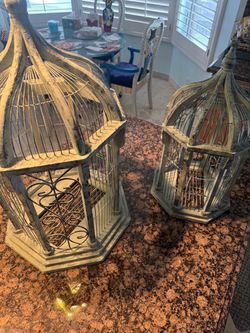 Decorative Bird Cages Set of 2