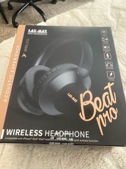 LAX Max wireless headphone (black mamba )