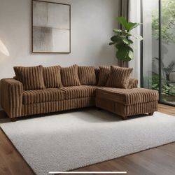 🛋️🔥 MOCHA PLUSH SECTIONAL — IN STOCK 🔥- Financing Available!