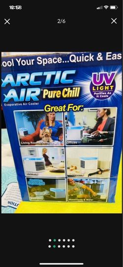 CFM 4 Speed Portable Evaporative Cooler for 45 sq. ft. Arctic Air Pure Chill Enjoy Cool Clean Air Anywhere