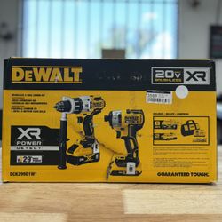 DEWALT XR POWER DETECT 2-Tool 20-Volt Max Brushless Power Tool Combo Kit with Soft Case