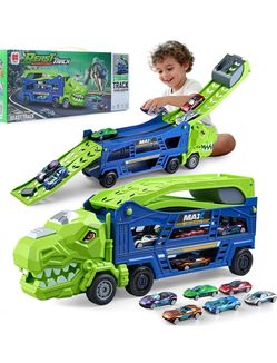 Beast Track Dinosaur Transport Truck Toy Set