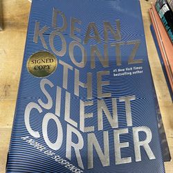 Dean Koontz “ The Silent Corner” Autograph Signed book 