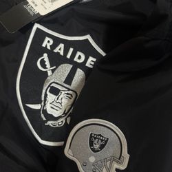Raiders Windbreaker Jacket With 2 Pockets 
