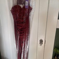 Burgundy Prom Dress
