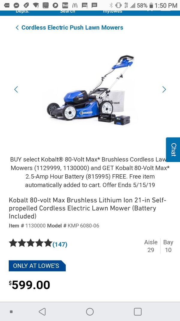 Kobalt 80 Volt Lawn Mower Parts | Reviewmotors.co