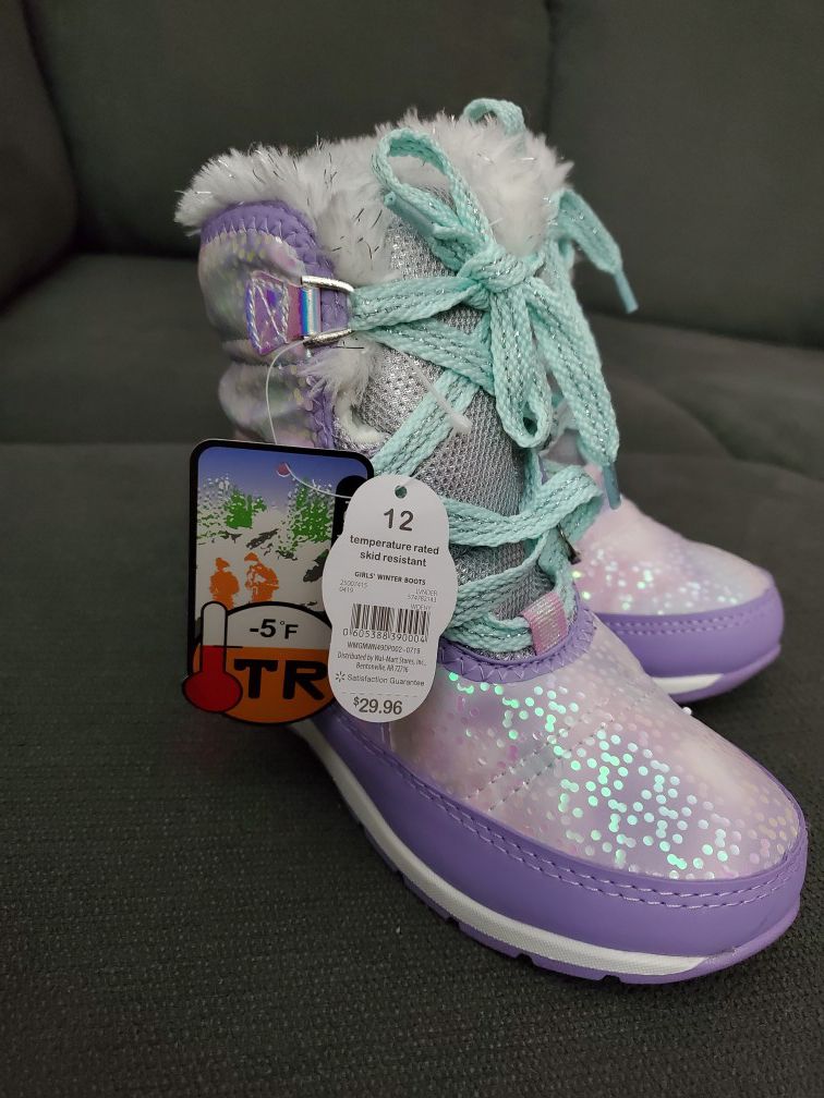 Size 12 girls snow boots