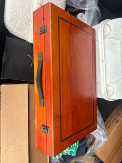 Wooden Carrying Case with Brass Hardware