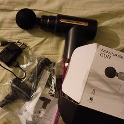 Rechargeable Muscle Massager With Multiple Massage Attachments In Perfect Condition 